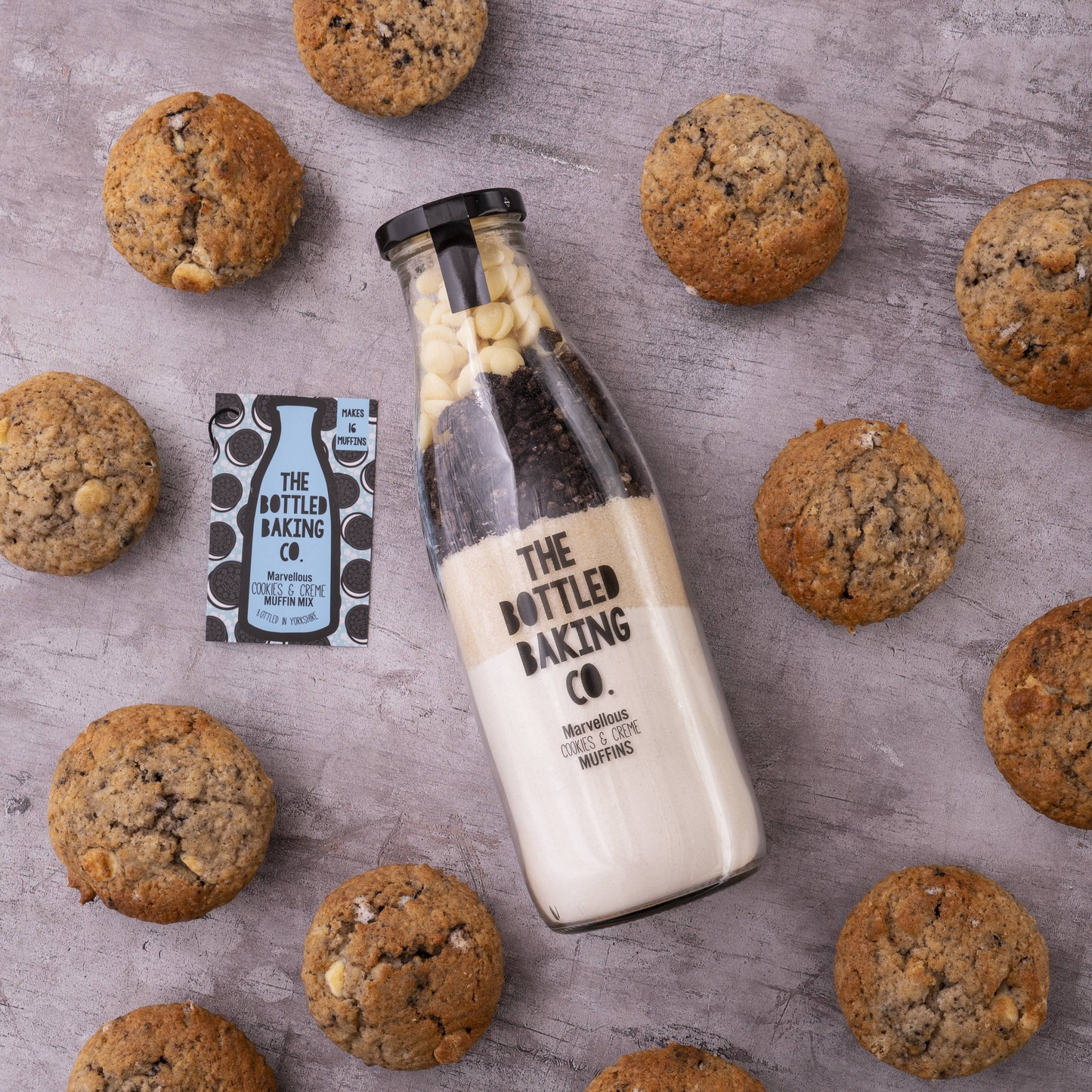 Cookies & Creme Muffin Baking Mix in a Bottle 750ml