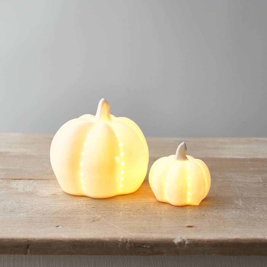 Ceramic LED Pumpkin