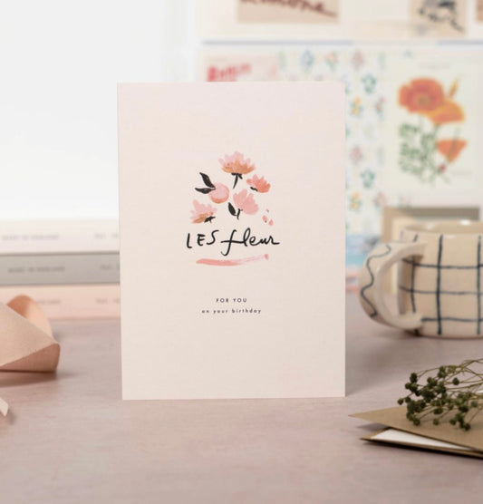 Les fleur card