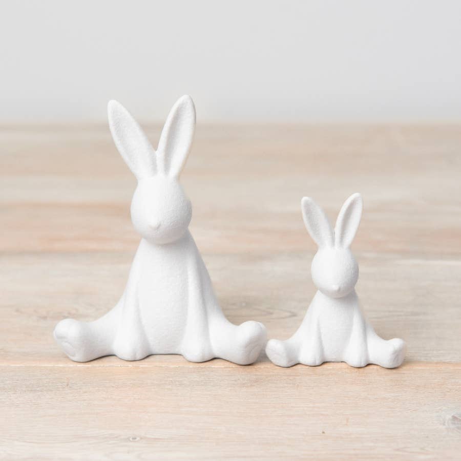 Matte White Bunny Ornament