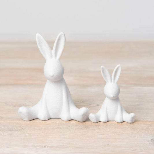 Matte White Bunny Ornament