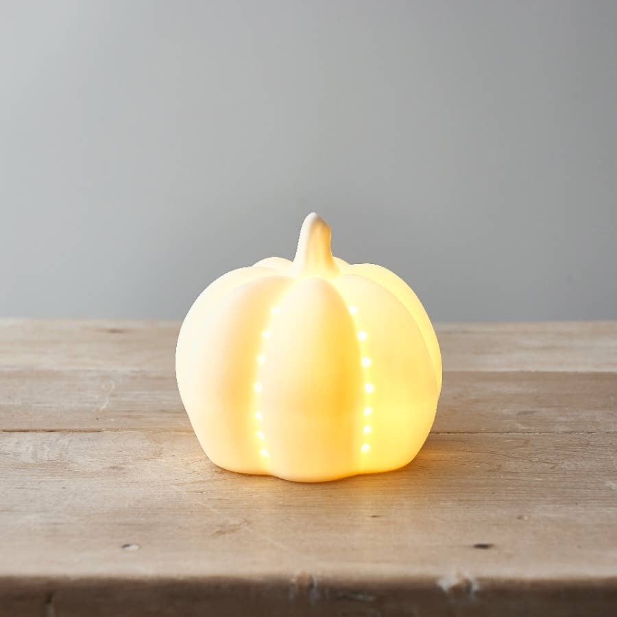 Ceramic LED Pumpkin