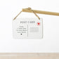 Porcelain Hanging Post Card Sign (Mum)