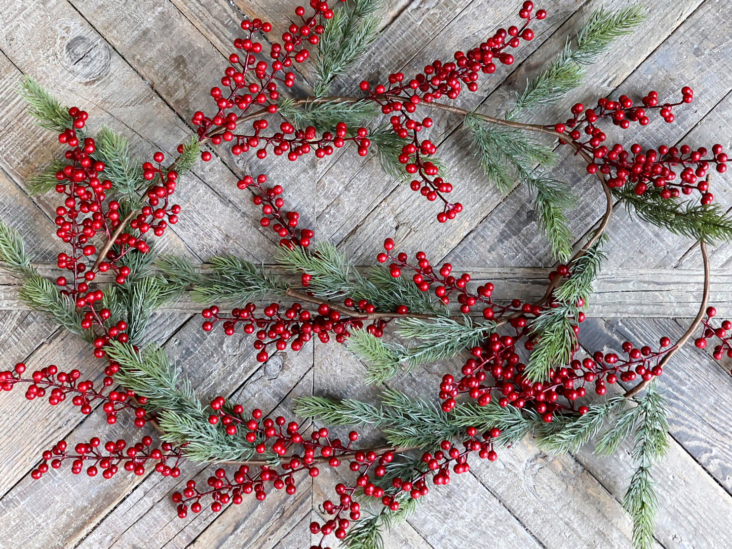 Red Berry Faux Garland