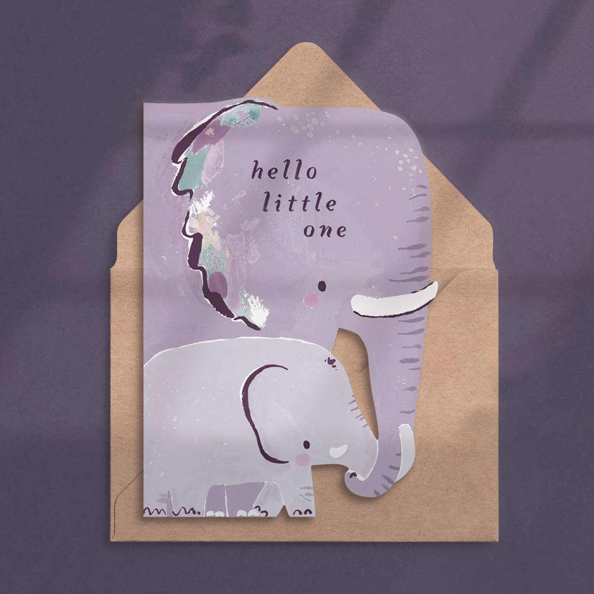 Elephant New Baby Card | New Parent Card | Baby Cards