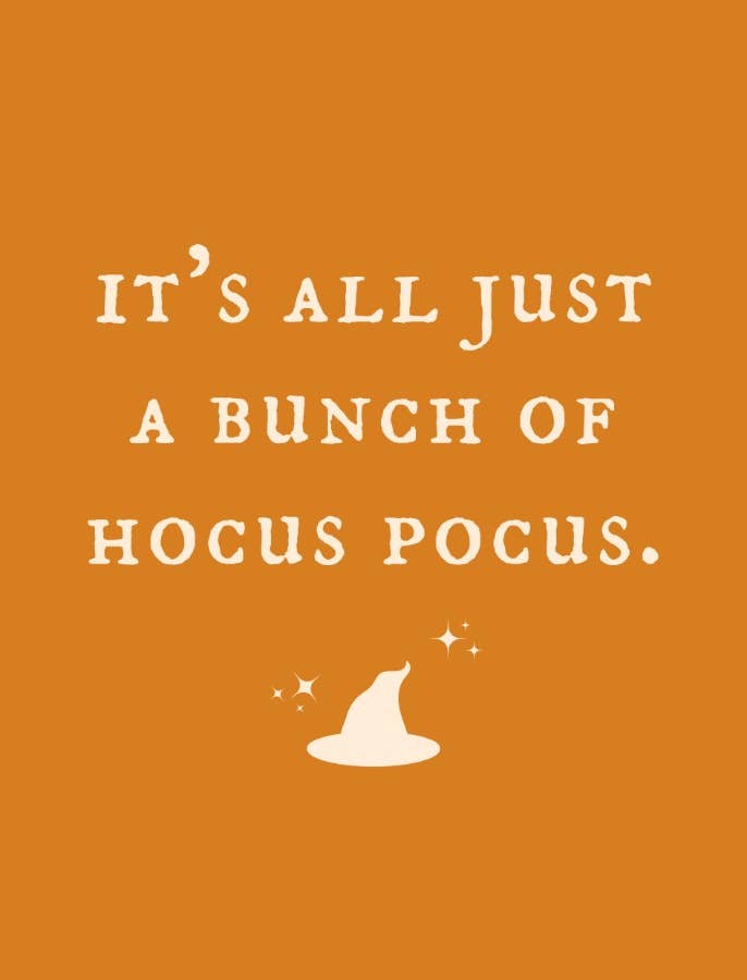 Halloween Hocus Pocus Mini Metal Sign