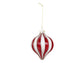 Striped Red & White Bauble