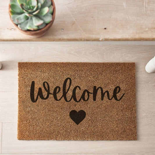 Welcome Coir Doormat, 60cm