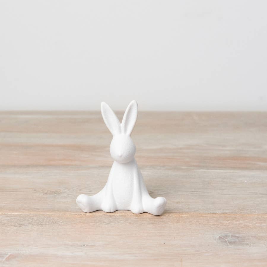 Matte White Bunny Ornament