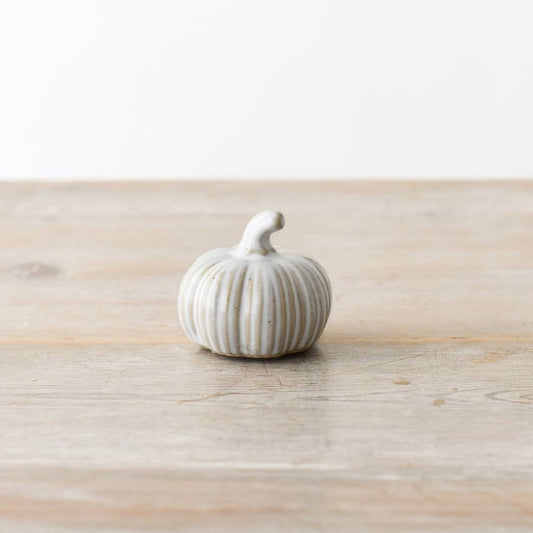 Reactive Glazed Pumpkin Ornament Small