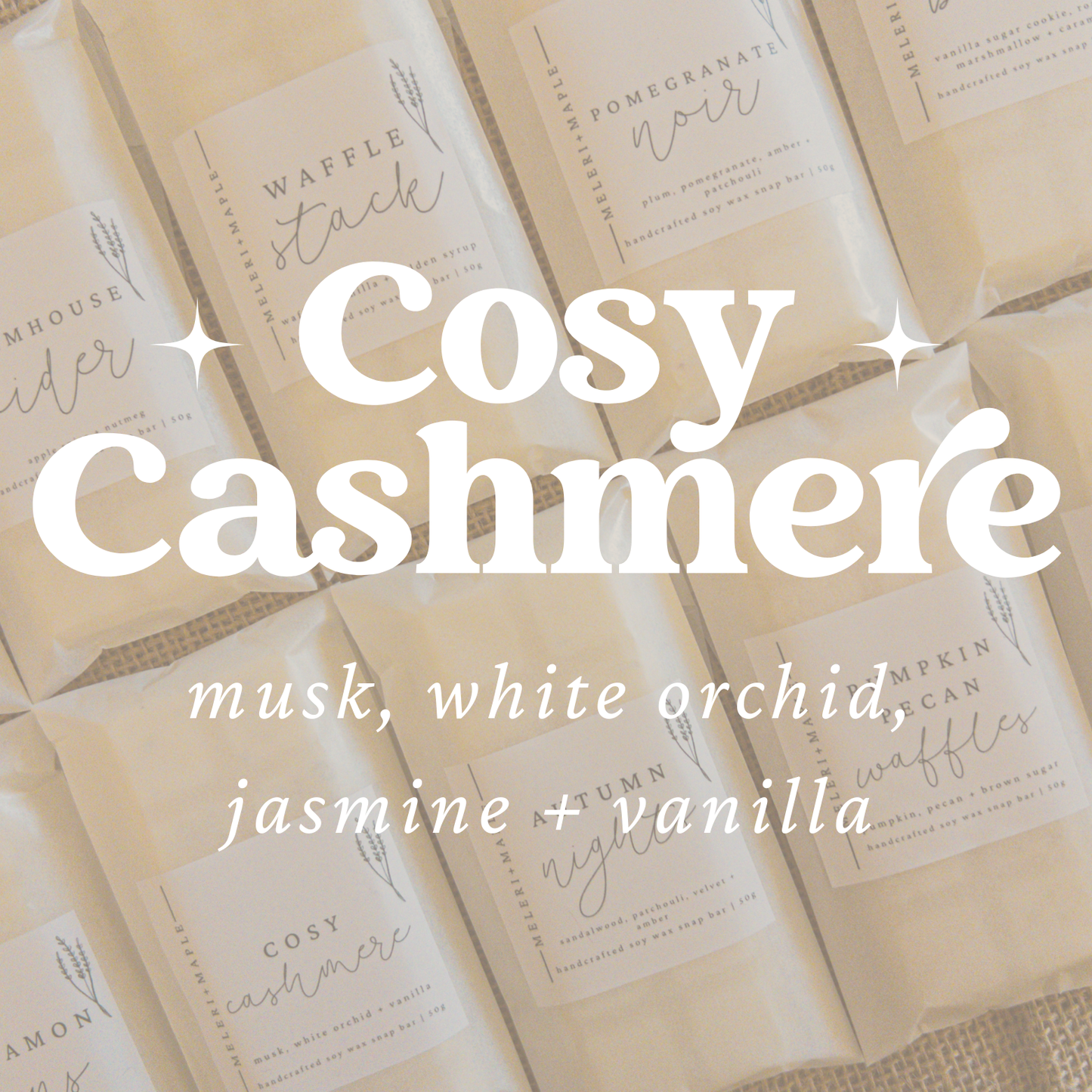 Cosy Cashmere Scented Snap Bar Wax Melt