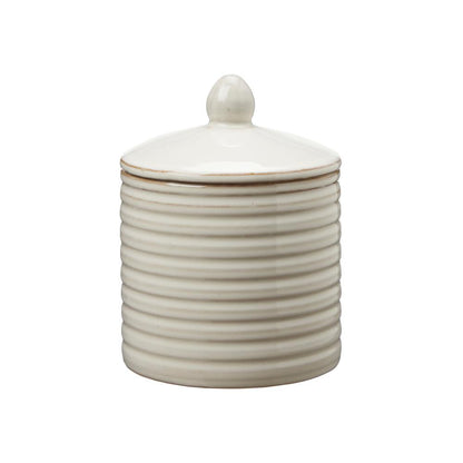 Off White Stone Lined Jar