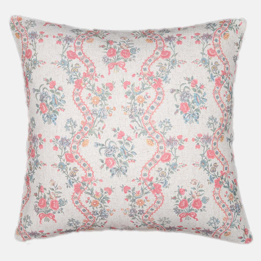 Floral Bow Cushion 