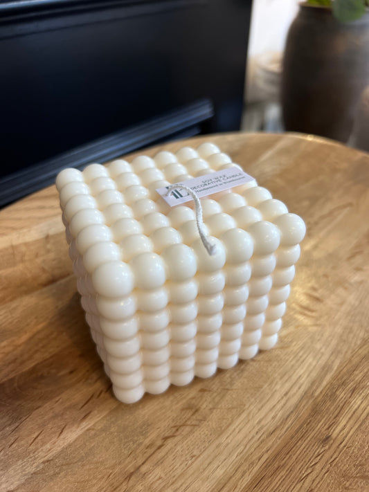 Square Bobble cube candle