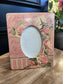 Pink vintage photo frame