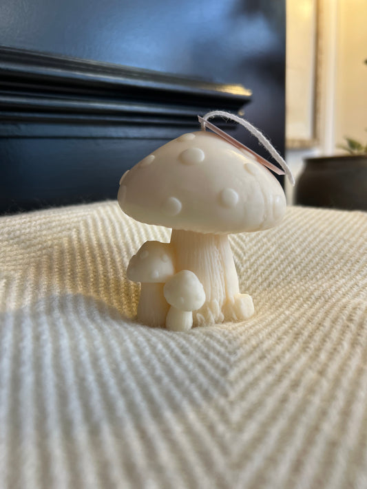 Toadstool candle