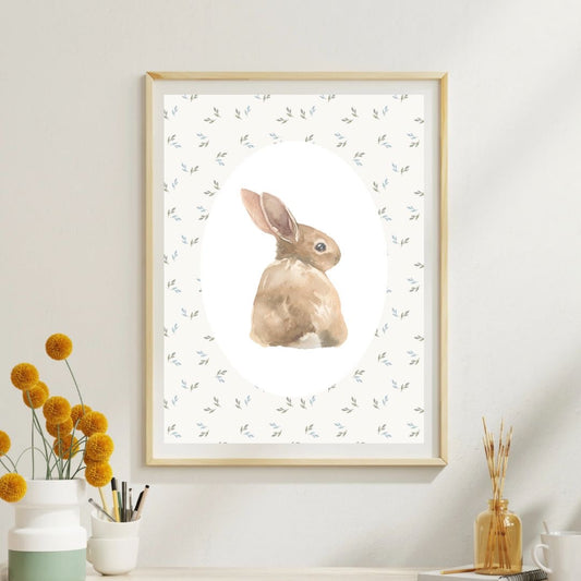 Woodland Bunny Print