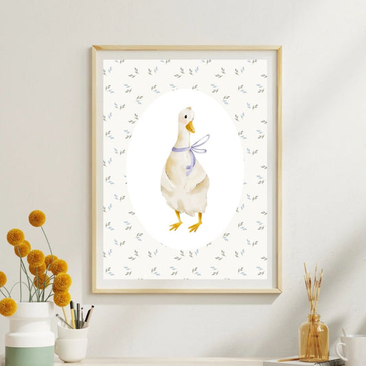 Woodland Mother Duck Print