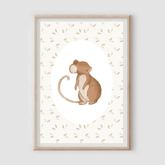 Autumn Mouse Print