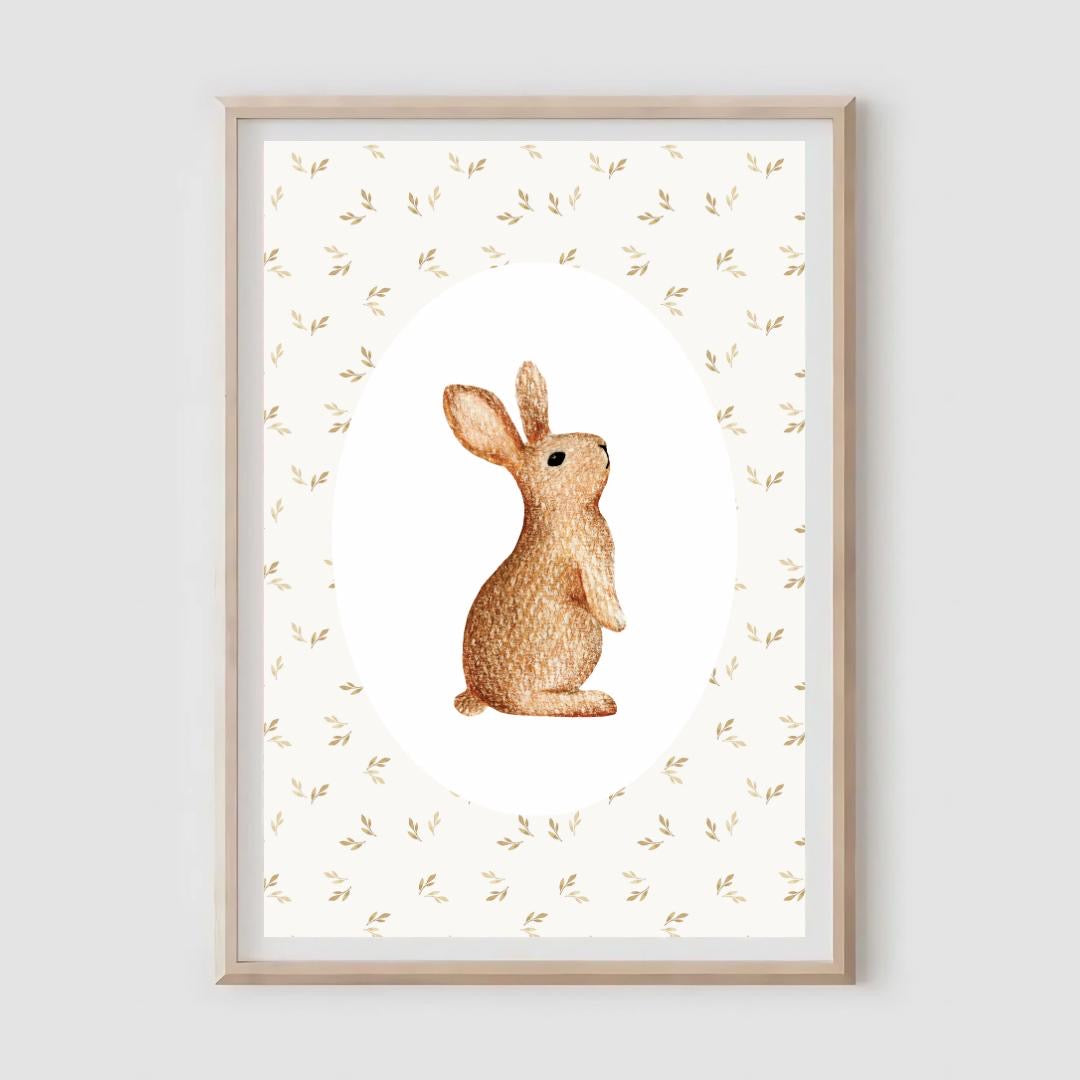 Autumn Sitting Bunny Print