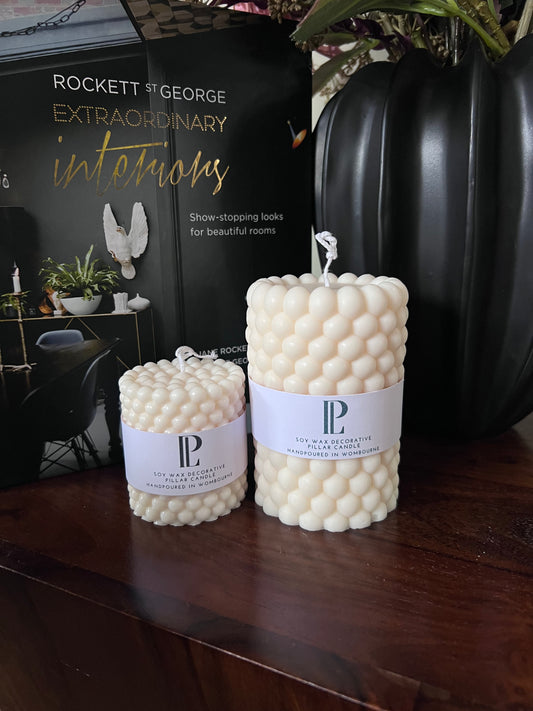 Bobble Pillar Candle