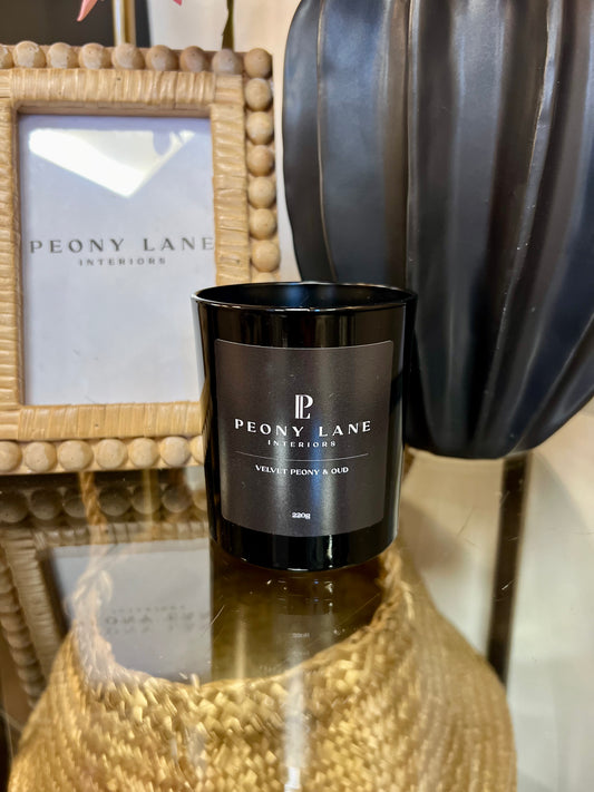 Peony Lane Velvet Peony & Oud Branded Candle