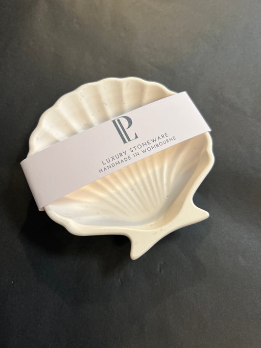 Shell Stoneware Trinket Dish