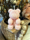 Rose teddy candle