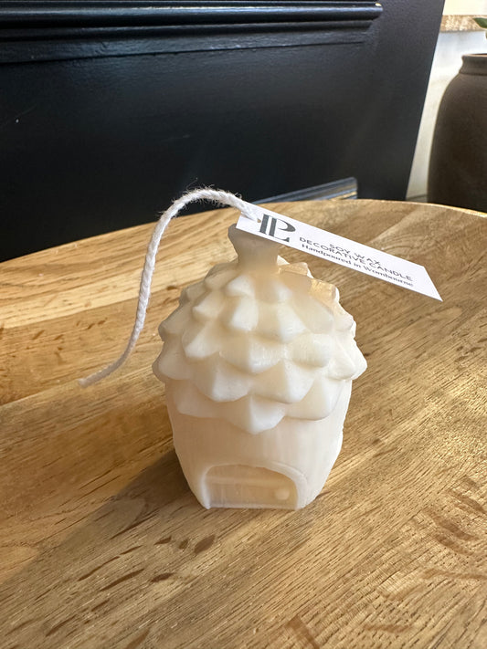 Small Acorn House Candle