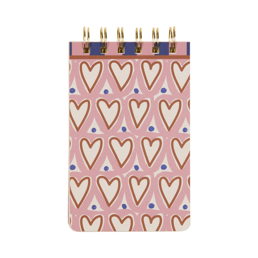 A Dopo Hearts Twin Wire Notepad