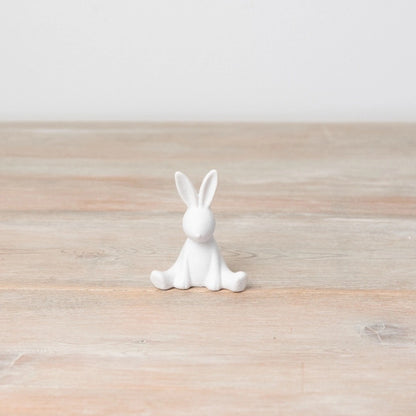 Matte White Bunny Ornament