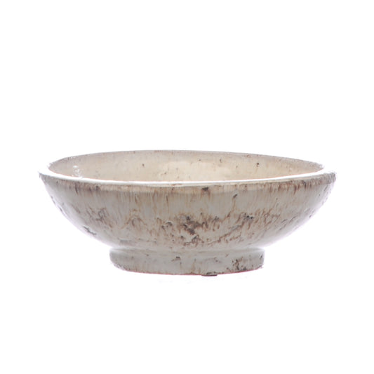 Aged Cream Decorative Bowl 