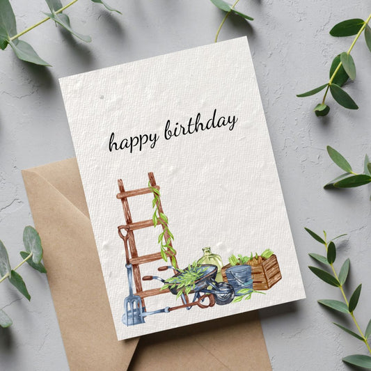 Happy Birthday Garden Plantable Card