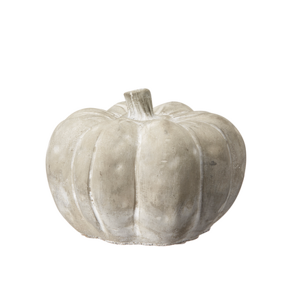 Grey Concrete Pumpkin