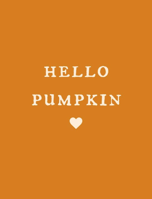 Halloween Hello Pumpkin Mini Metal Sign