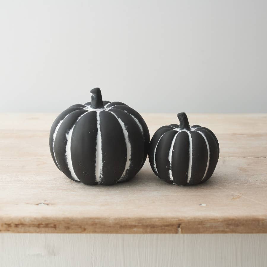 Black Cement Pumpkin Small