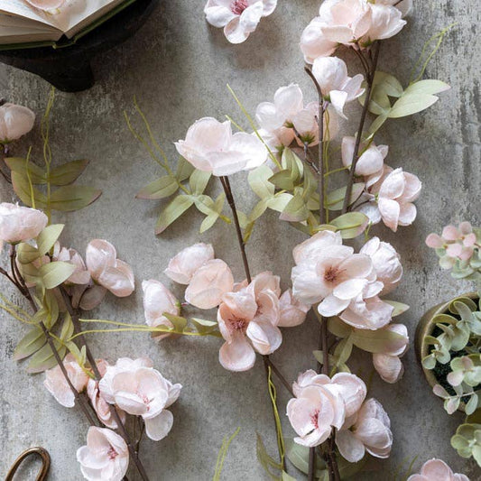 Quince Blossom Artificial Flower Stem