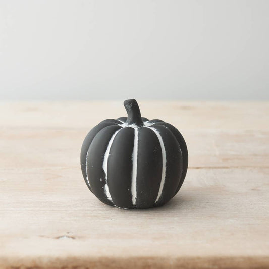 Black Cement Pumpkin Small