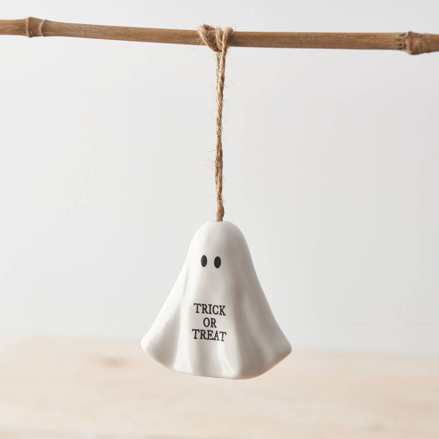 Hanging Trick or Treat Ghost Decoration