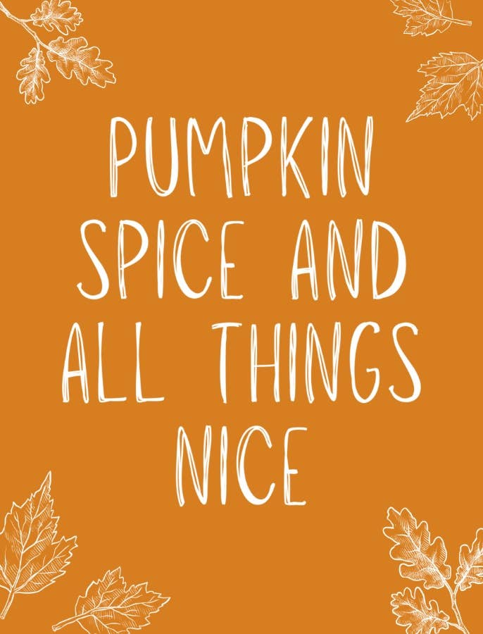 Halloween Pumpkin Spice Mini Metal Sign