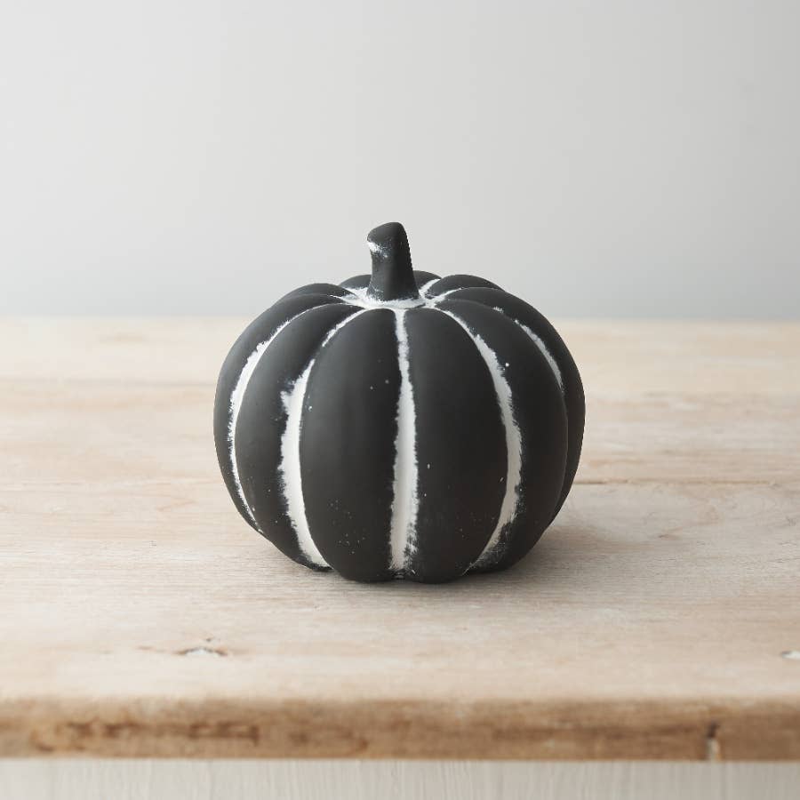 Black Cement Pumpkin Large