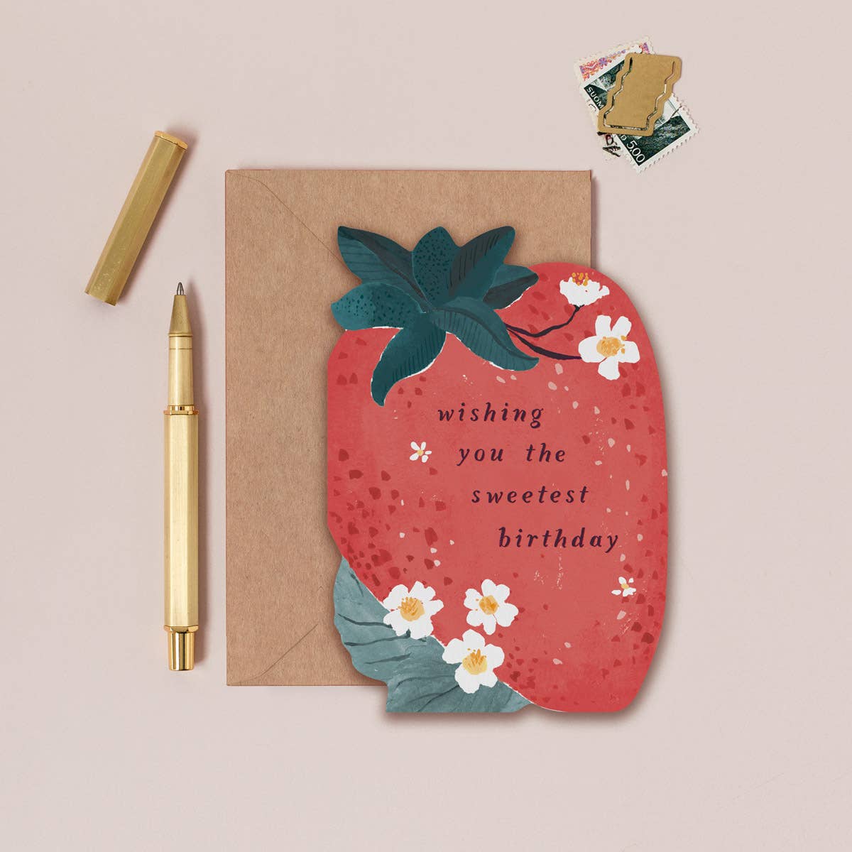 Sweet Strawberry Birthday Card | Kids Birthday Card