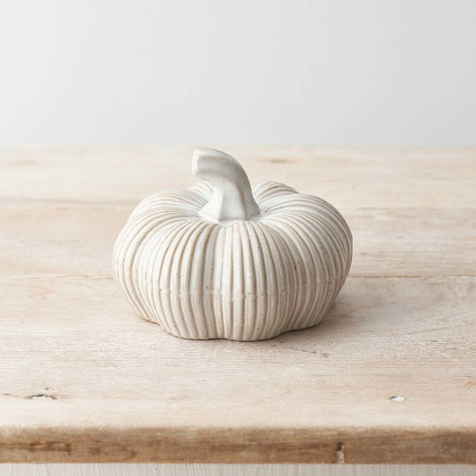 Rustic Ceramic Lined Medium Pumpkin