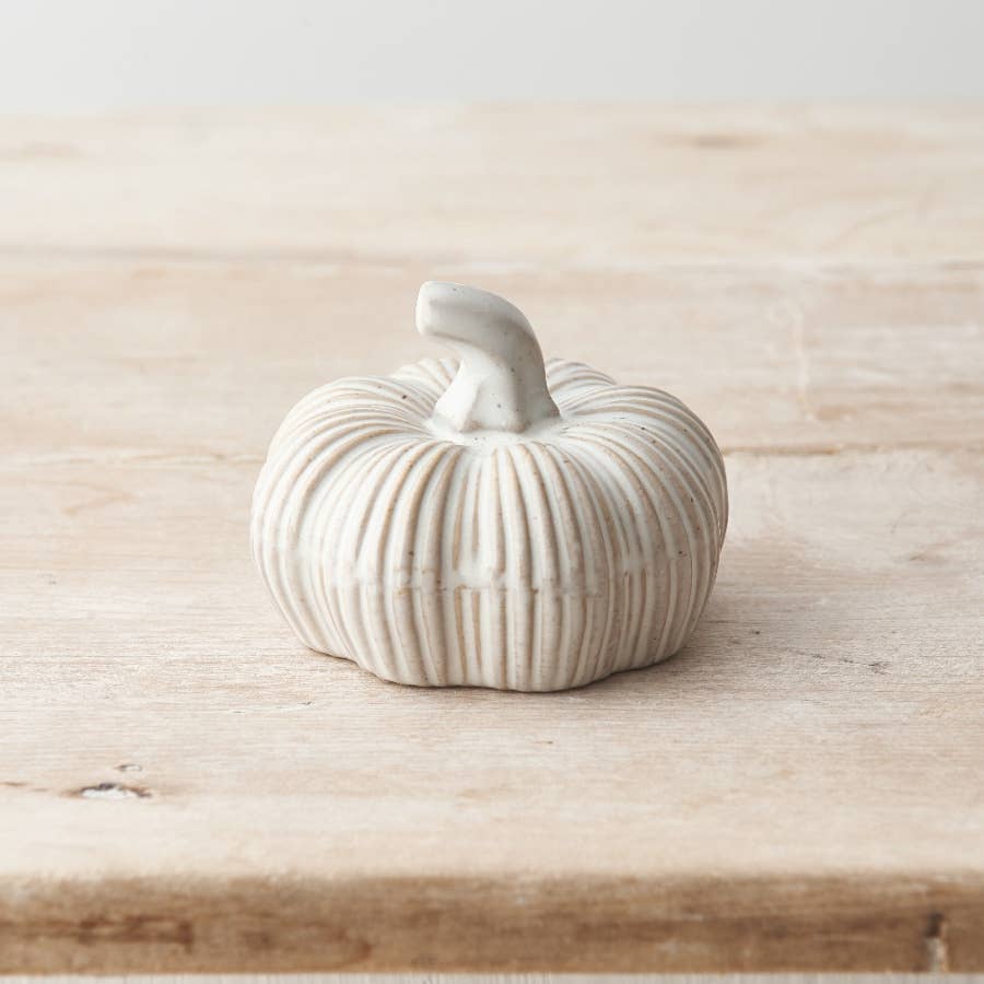 Rustic Ceramic Lined Small Pumpkin