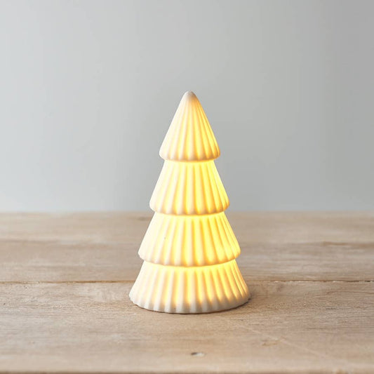 LED Ceramic White Tree Small