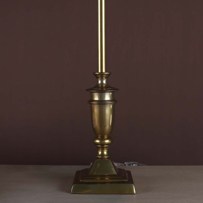 Brass and Black Lamp
