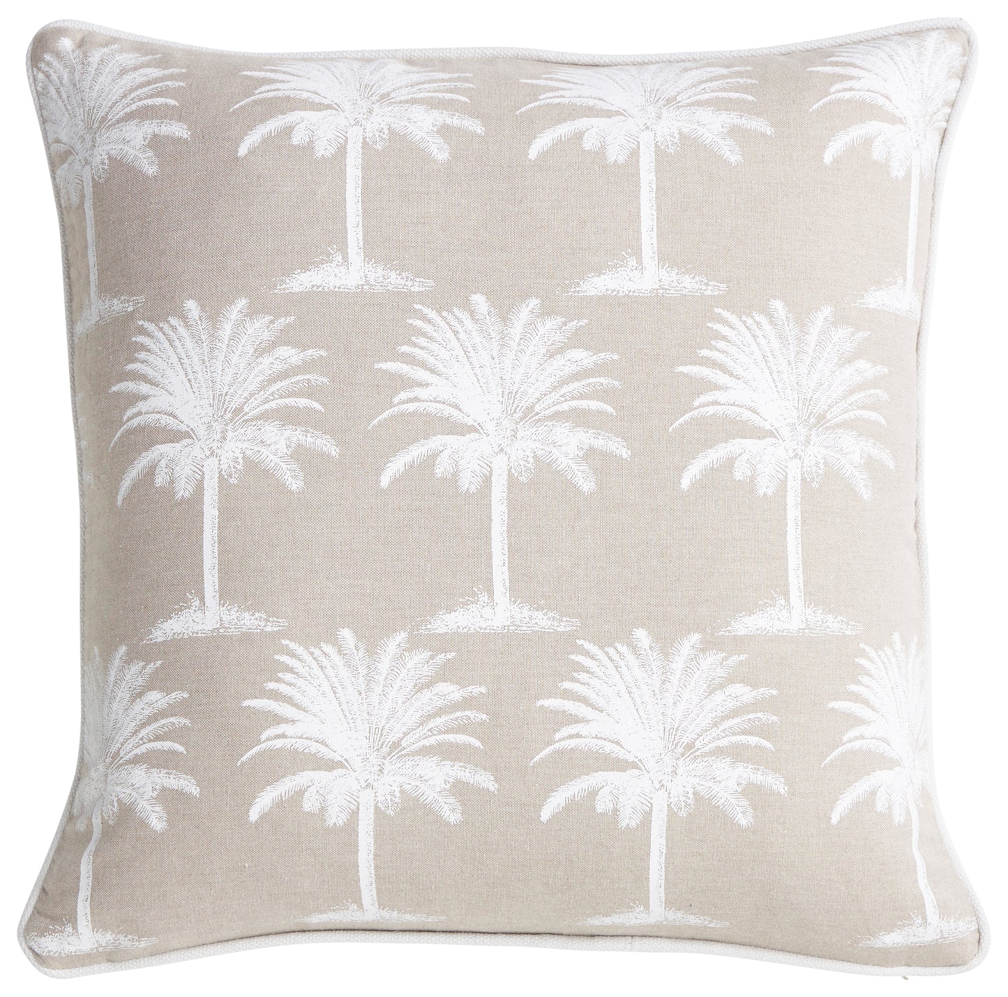 Beige Palm Cushion 