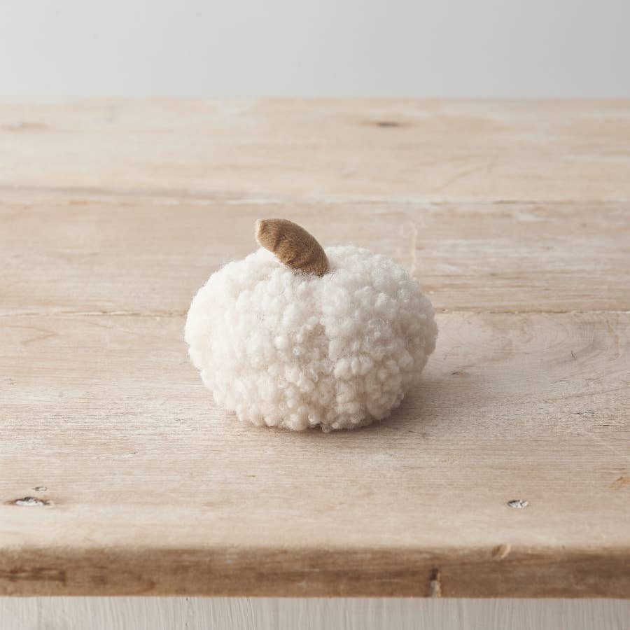 White Sherpa Pumpkin Small